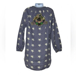 Scotch R’Belle Mademoiselle R’belle blue star embroidered beaded tunic dress 8